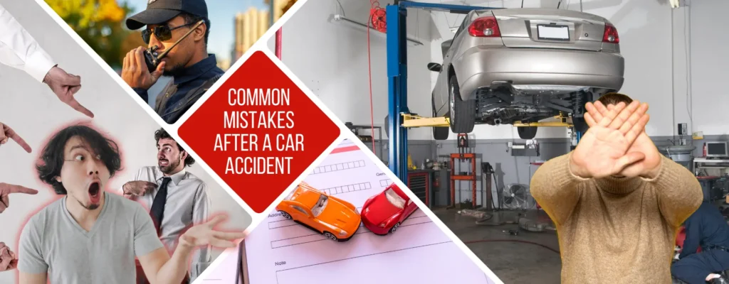car accident mistakes