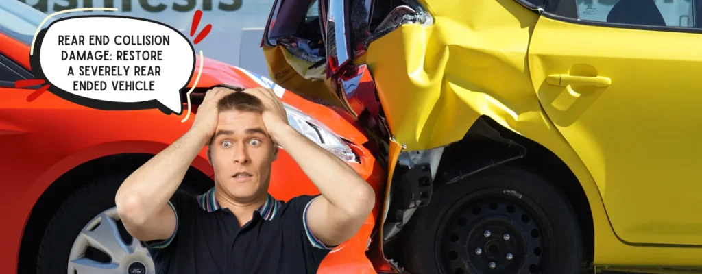 rear end collision damage restore a severely rear ended vehicle