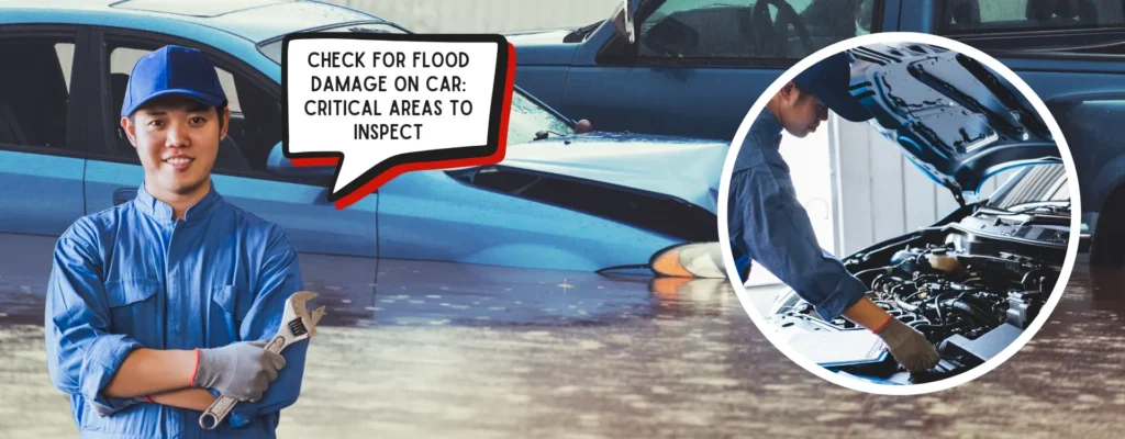 check for flood damage on car
