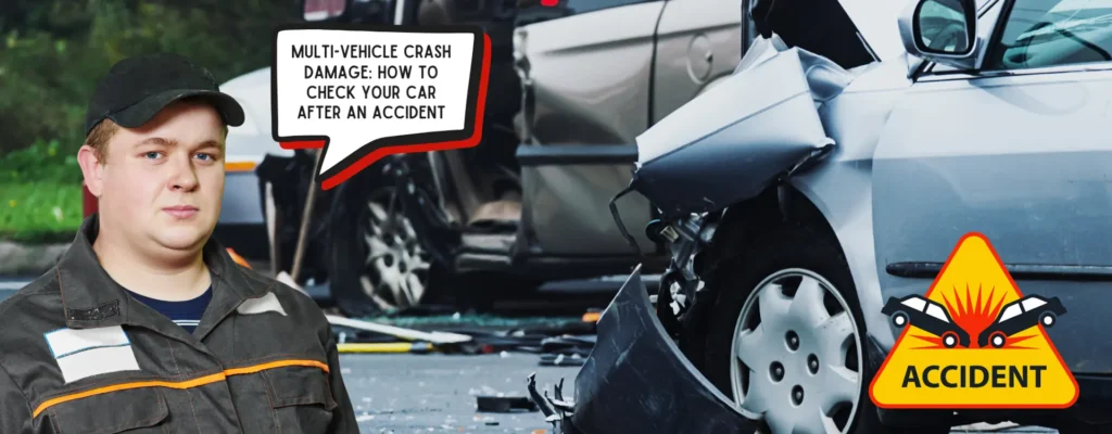 multi vehicle crash damage