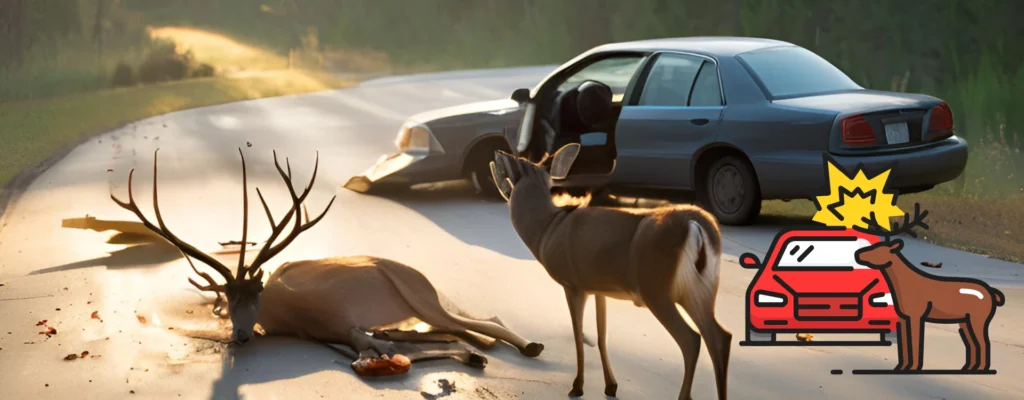 deer damage to car